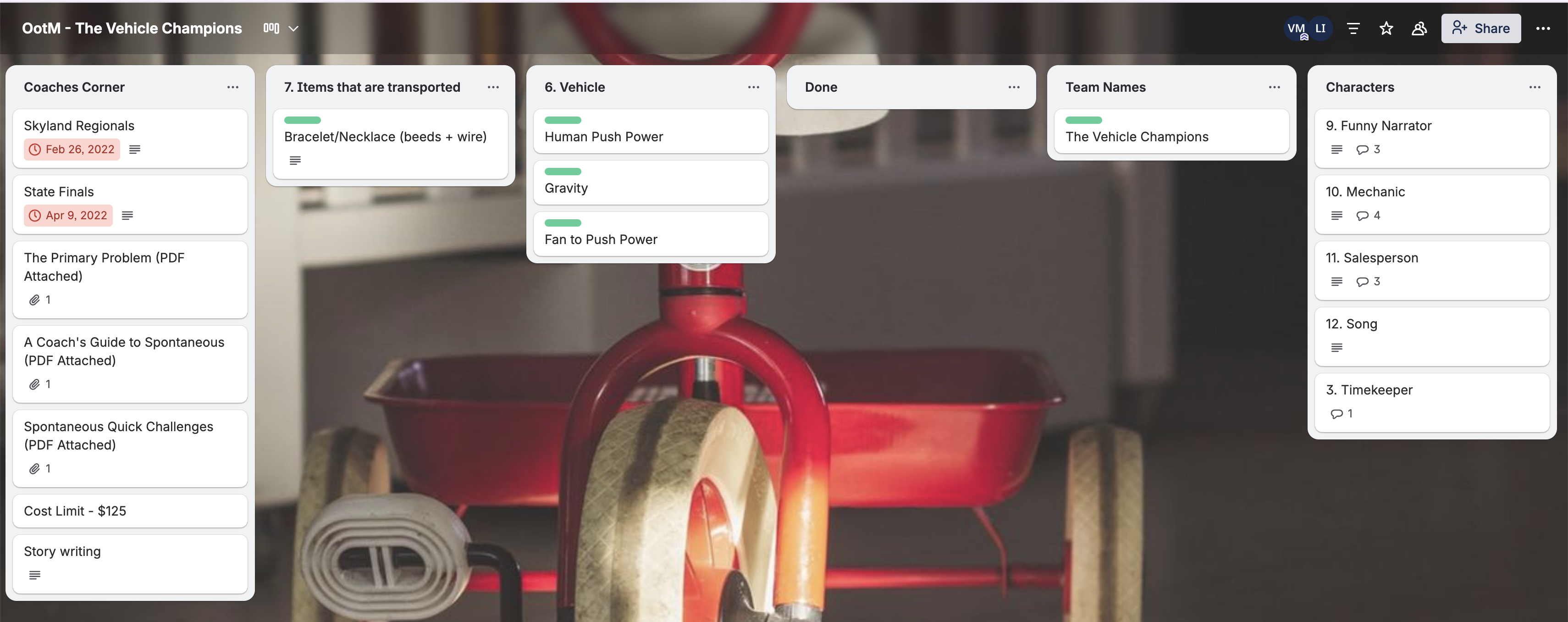 Team Ruby - Kids on Trello